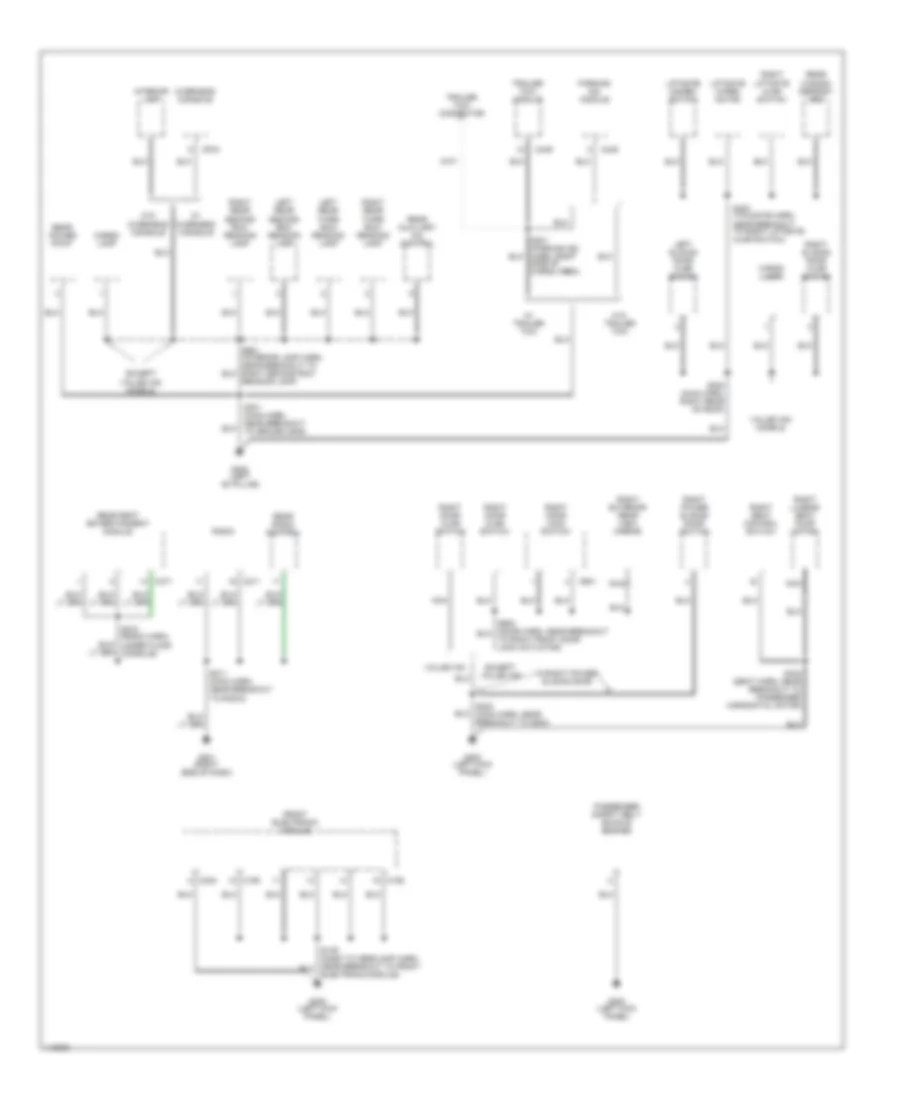 Ground Distribution Wiring Diagram 2 of 3 for Ford Windstar LX 2001