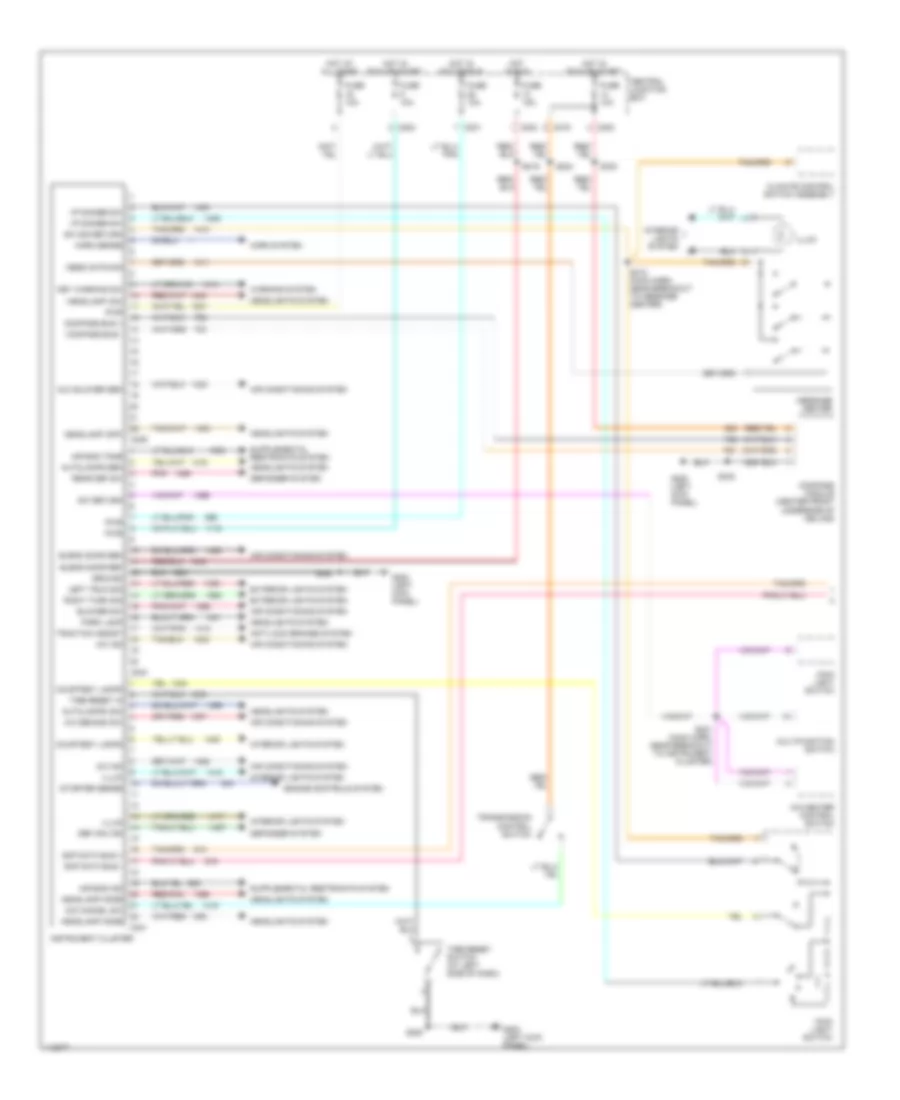 Instrument Cluster Wiring Diagram 1 of 2 for Ford Windstar LX 2001