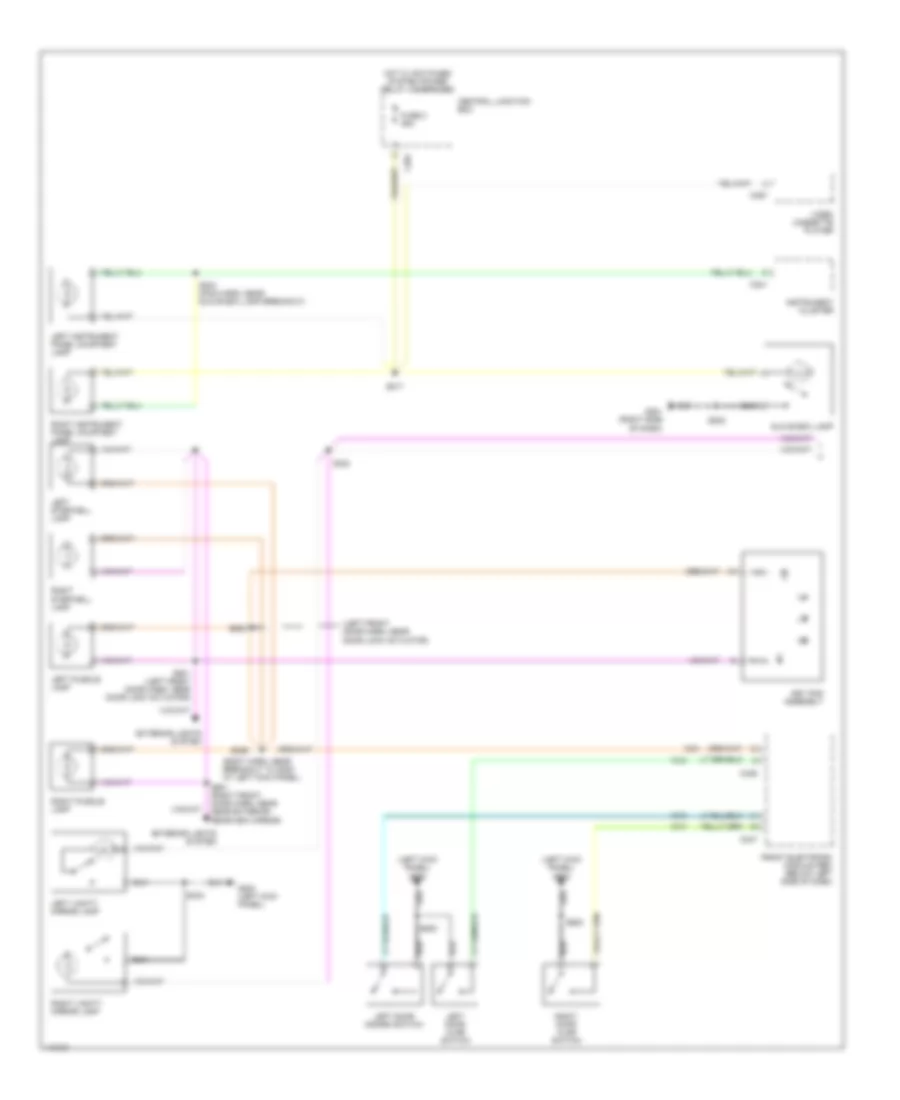 Courtesy Lamps Wiring Diagram 1 of 2 for Ford Windstar LX 2001
