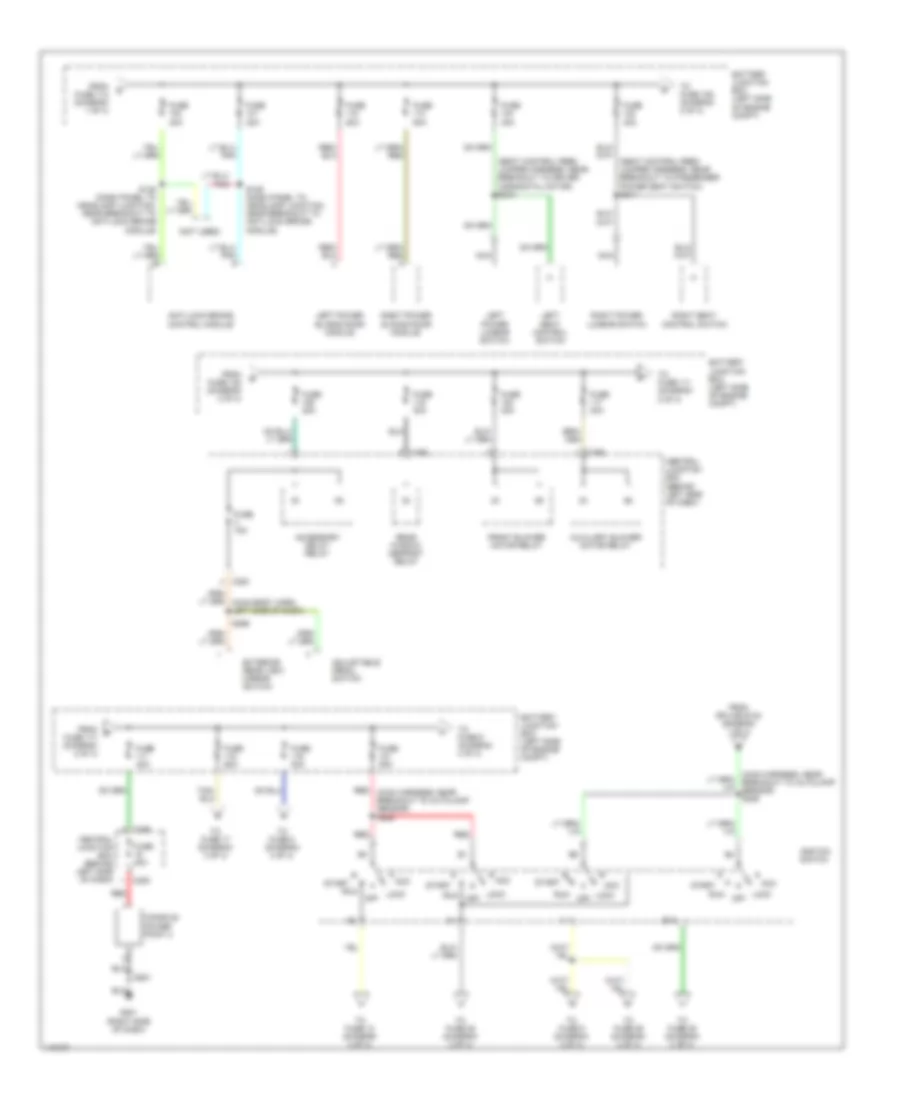Power Distribution Wiring Diagram 2 of 4 for Ford Windstar LX 2001