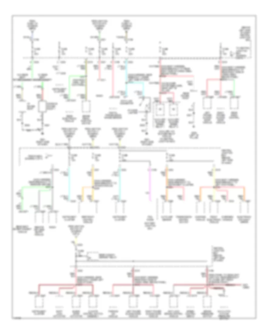 Power Distribution Wiring Diagram 3 of 4 for Ford Windstar LX 2001