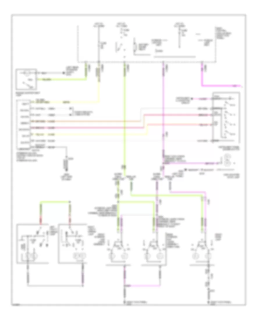 Courtesy Lamps Wiring Diagram 1 of 2 for Ford Cab  Chassis F350 Super Duty 2011