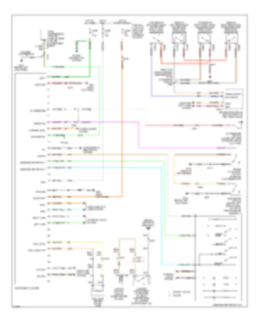 Instrument Cluster Wiring Diagram for Ford Crown Victoria Police Interceptor 2011