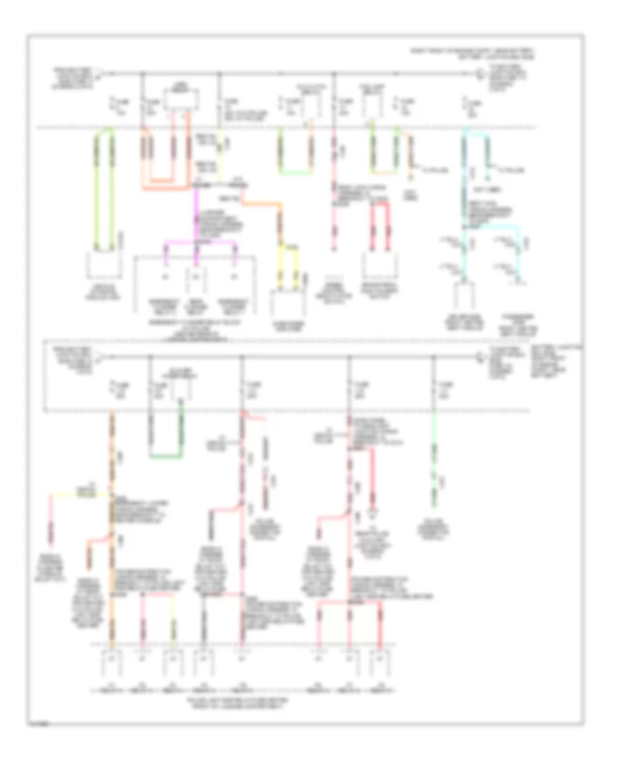 Power Distribution Wiring Diagram 3 of 5 for Ford Crown Victoria Police Interceptor 2011
