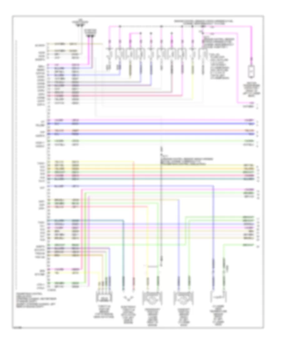 6.8L, Engine Performance Wiring Diagram (1 of 5) for Ford E450 Super Duty 2011