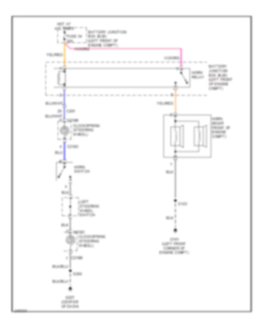 Horn Wiring Diagram with Stripped Chassis for Ford E450 Super Duty 2011