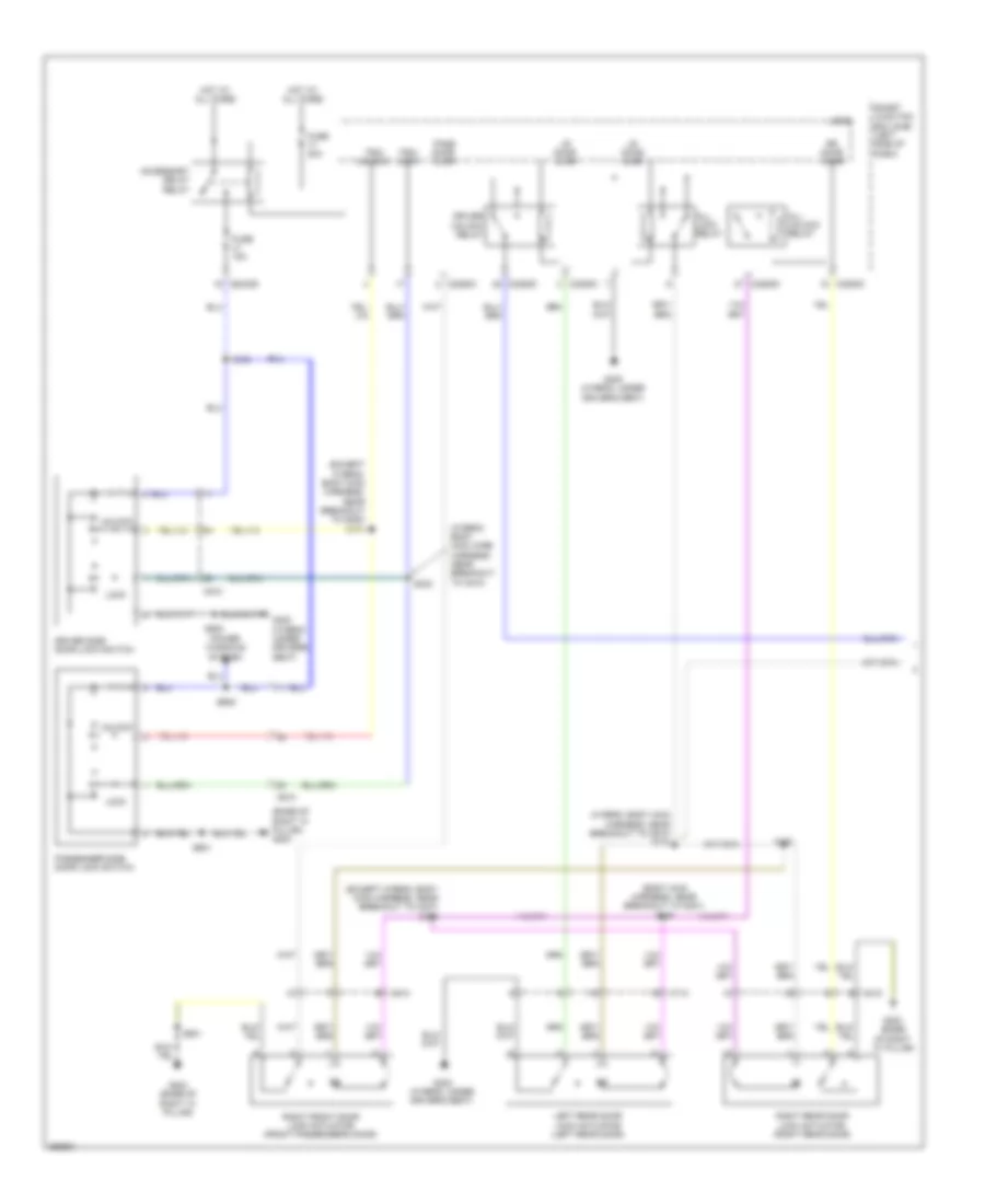 Forced Entry Wiring Diagram 1 of 2 for Ford Fusion Hybrid 2012