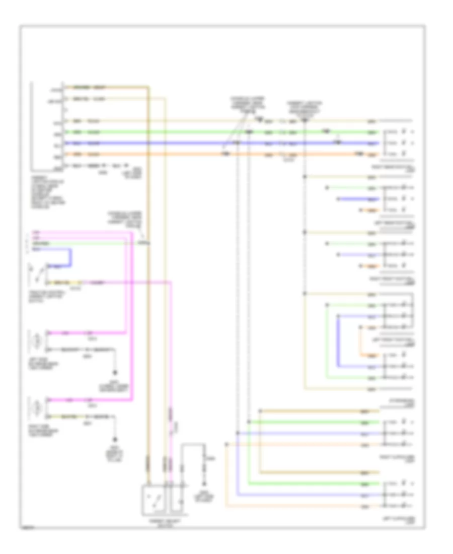 Courtesy Lamps Wiring Diagram 2 of 2 for Ford Fusion Hybrid 2012