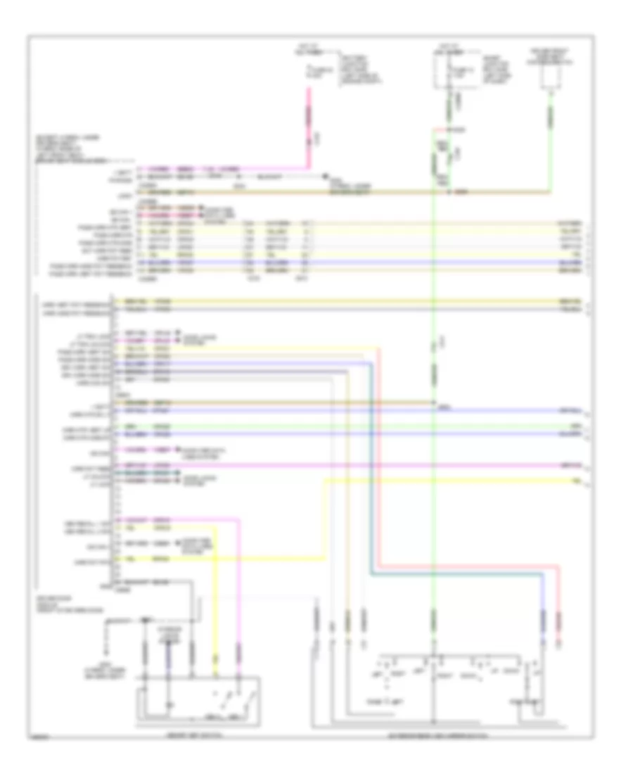 Memory Mirrors Wiring Diagram 1 of 2 for Ford Fusion Hybrid 2012