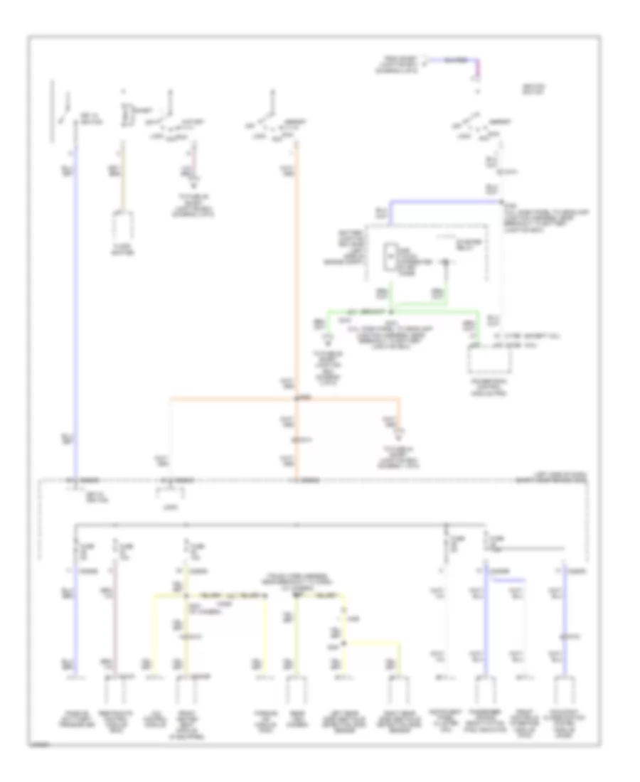 Power Distribution Wiring Diagram Except Hybrid 3 of 5 for Ford Fusion Hybrid 2012