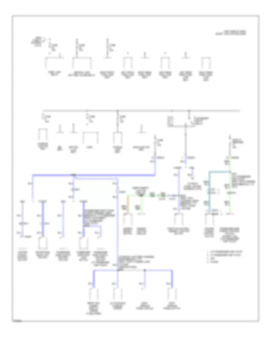 Power Distribution Wiring Diagram Except Hybrid 5 of 5 for Ford Fusion Hybrid 2012