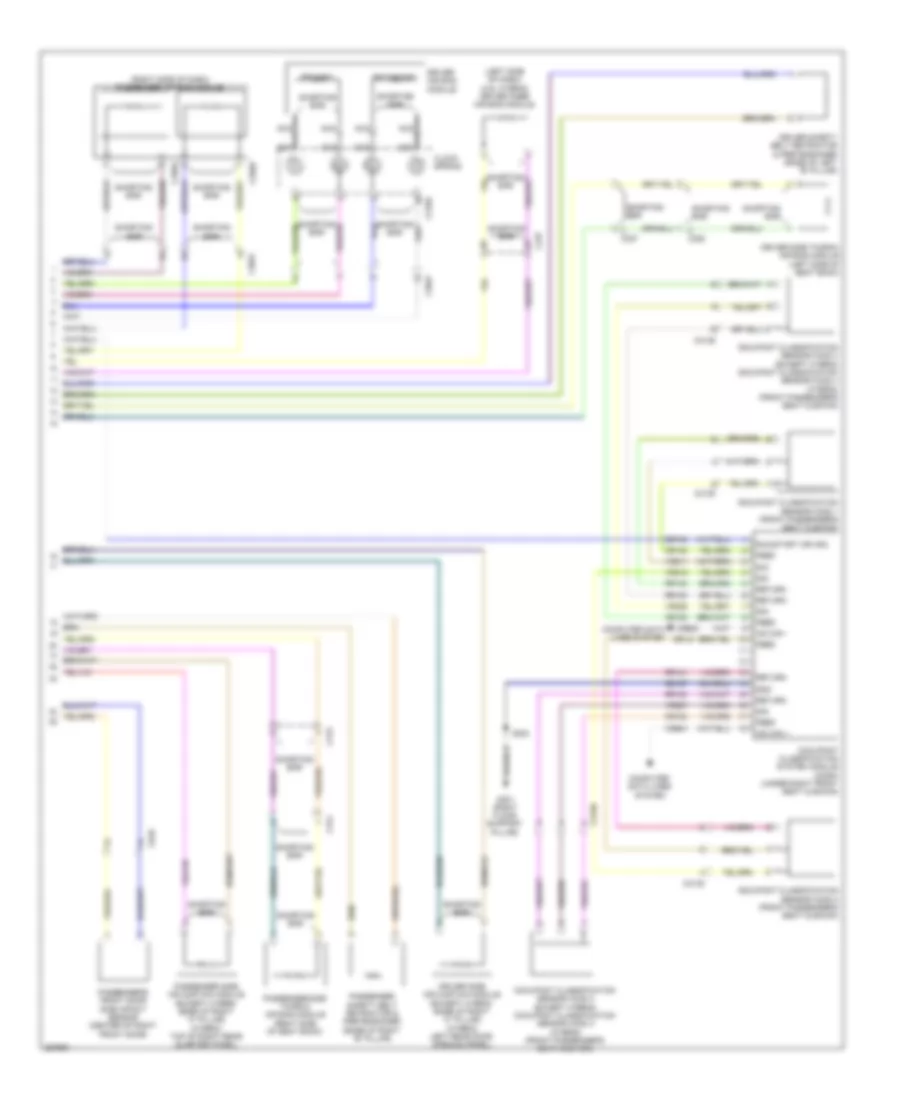 Supplemental Restraints Wiring Diagram 2 of 2 for Ford Fusion Hybrid 2012