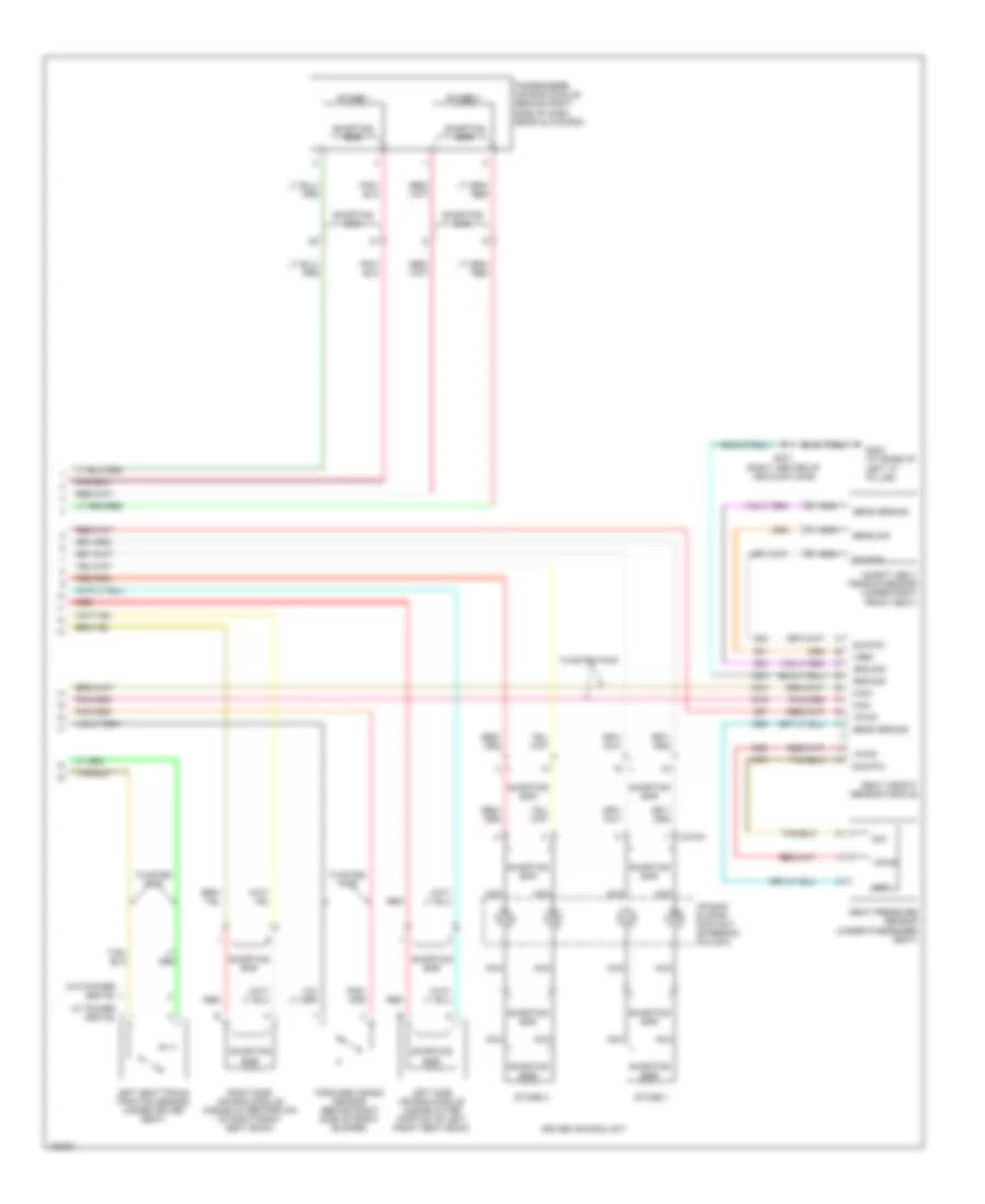 Supplemental Restraints Wiring Diagram 2 of 2 for Ford Taurus LX 2004