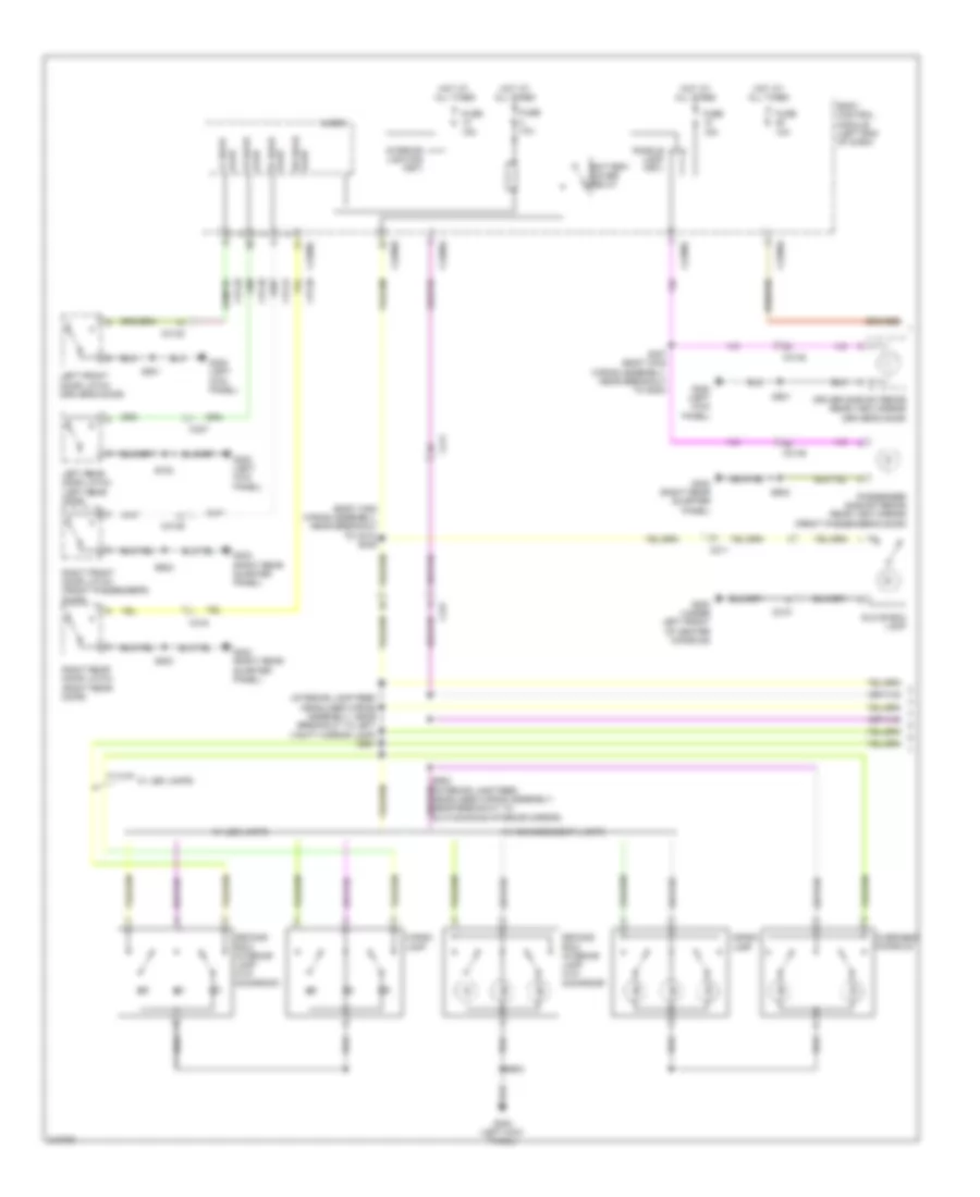 Courtesy Lamps Wiring Diagram 1 of 2 for Ford Explorer 2011
