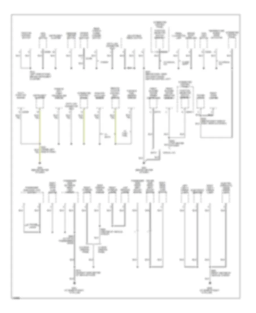 Ground Distribution Wiring Diagram 2 of 3 for Ford Taurus SE 2004