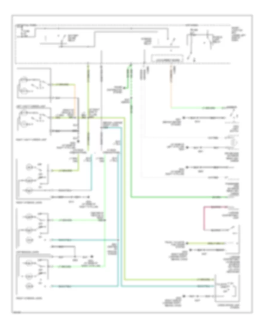 Courtesy Lamps Wiring Diagram for Ford Taurus SE 2004