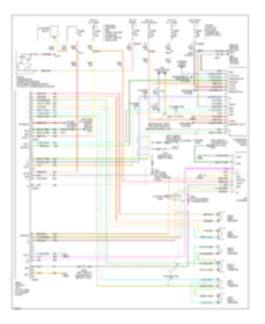 Radio Wiring Diagram with Audiophile System for Ford Taurus SE 2004