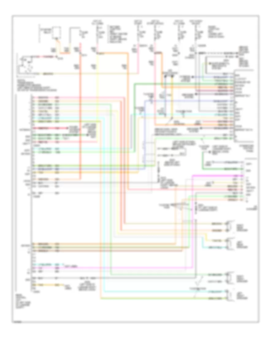 Radio Wiring Diagram without Audiophile System for Ford Taurus SE 2004