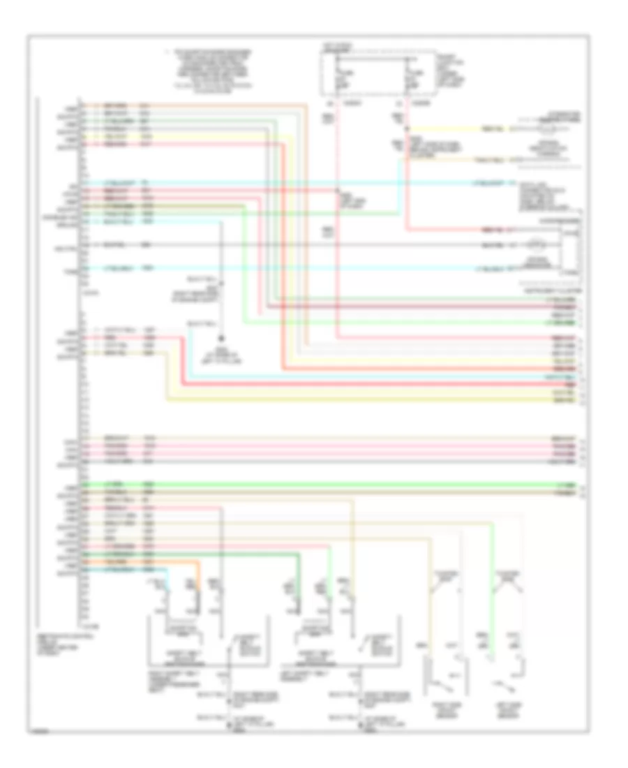 Supplemental Restraints Wiring Diagram 1 of 2 for Ford Taurus SE 2004