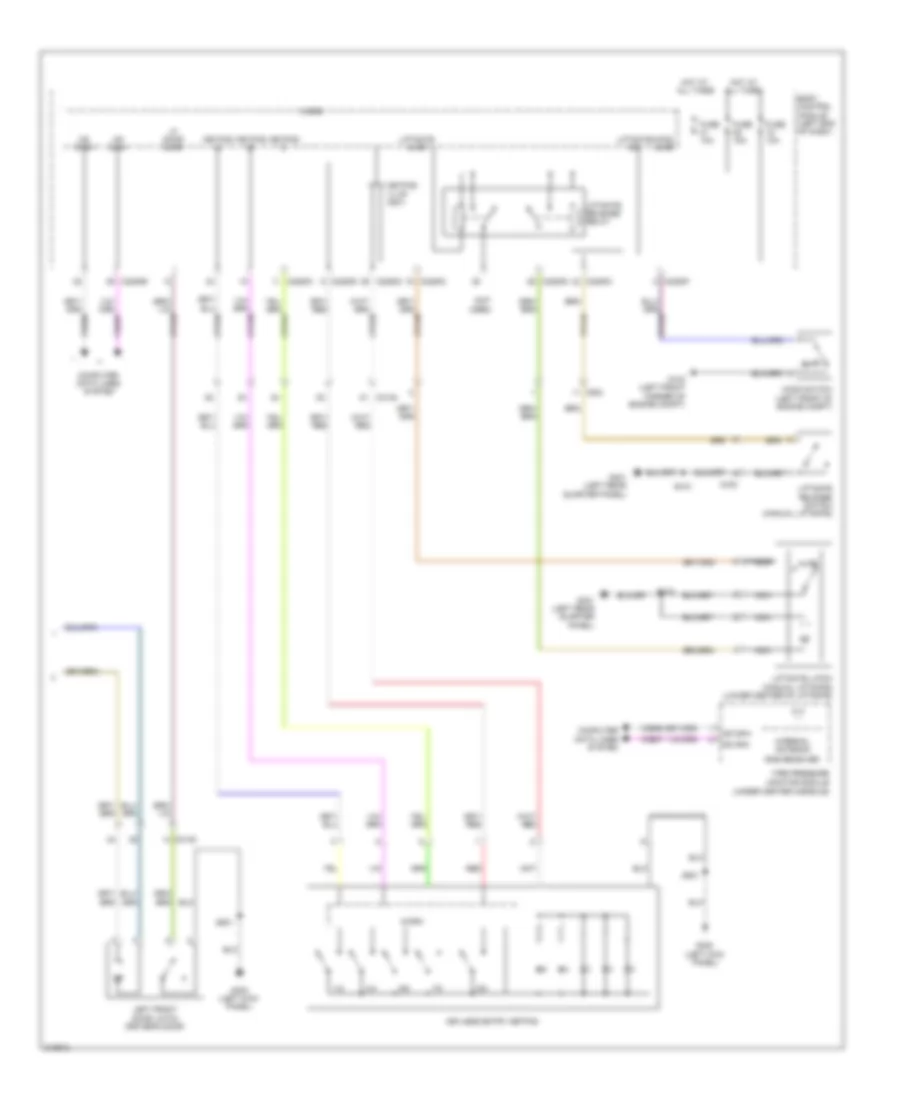 Forced Entry Wiring Diagram without Intelligent Access 2 of 2 for Ford Explorer XLT 2011