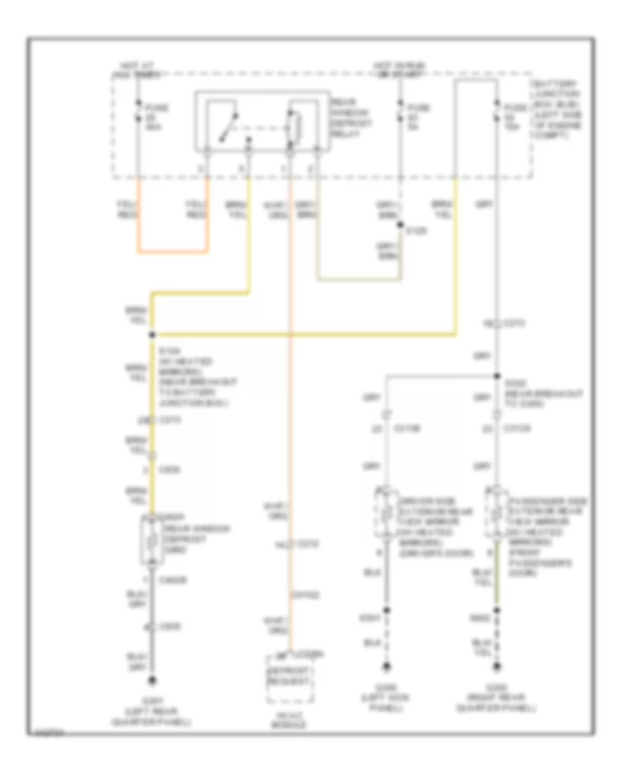 Defoggers Wiring Diagram for Ford Explorer XLT 2011