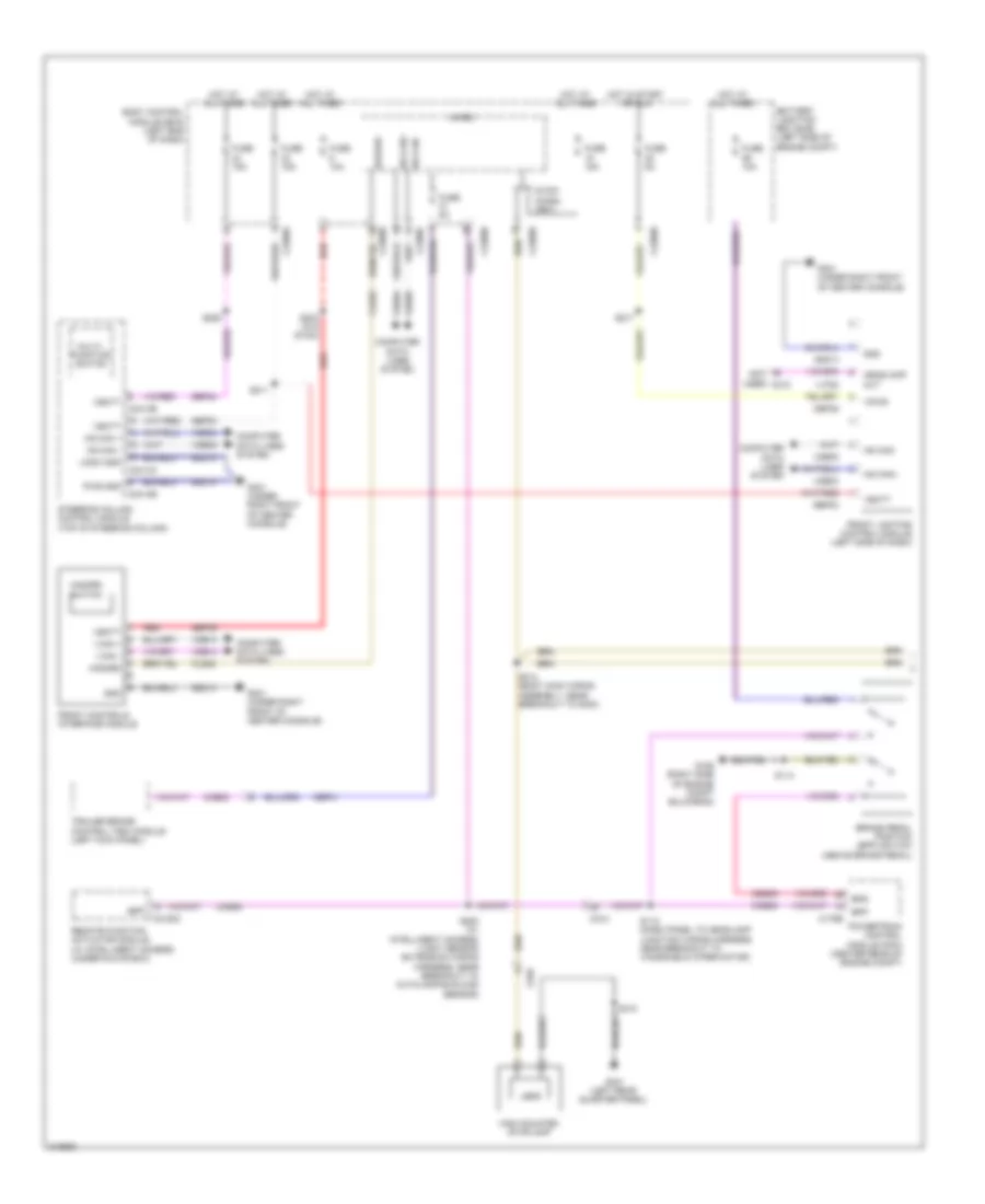 Exterior Lamps Wiring Diagram 1 of 2 for Ford Explorer XLT 2011