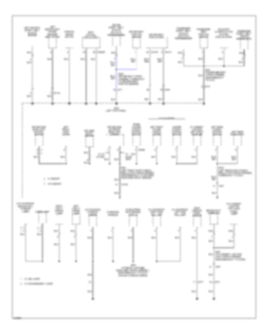 Ground Distribution Wiring Diagram 3 of 5 for Ford Explorer XLT 2011
