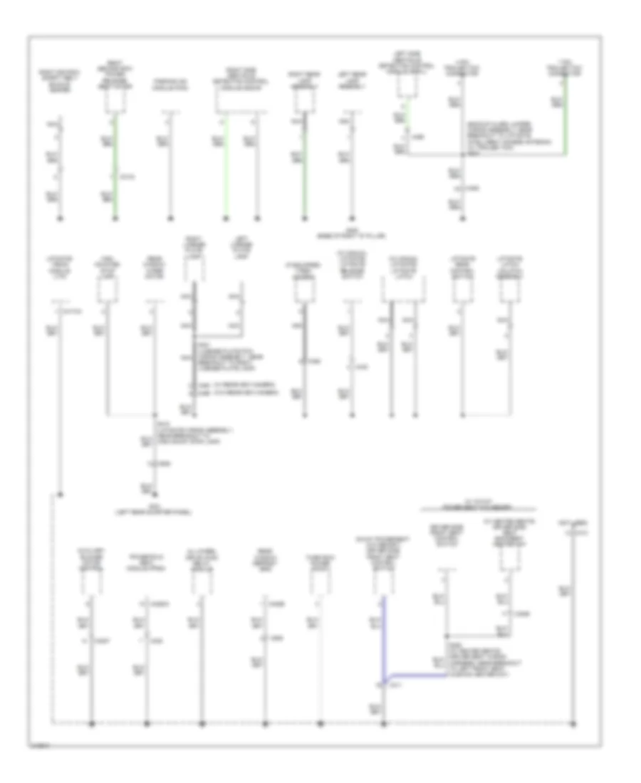 Ground Distribution Wiring Diagram 4 of 5 for Ford Explorer XLT 2011