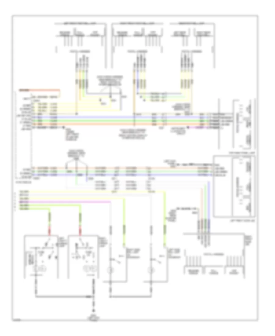 Courtesy Lamps Wiring Diagram 2 of 2 for Ford Explorer XLT 2011