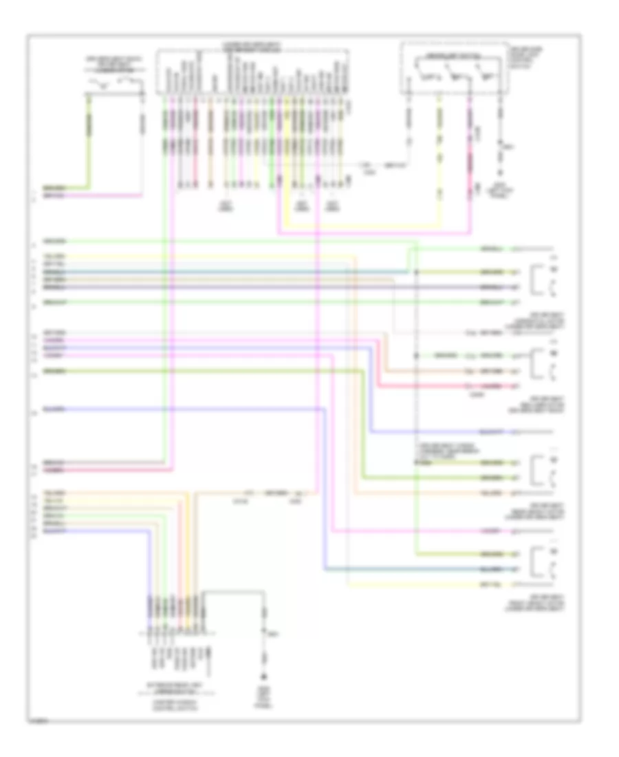 Memory Systems Wiring Diagram 3 of 3 for Ford Explorer XLT 2011