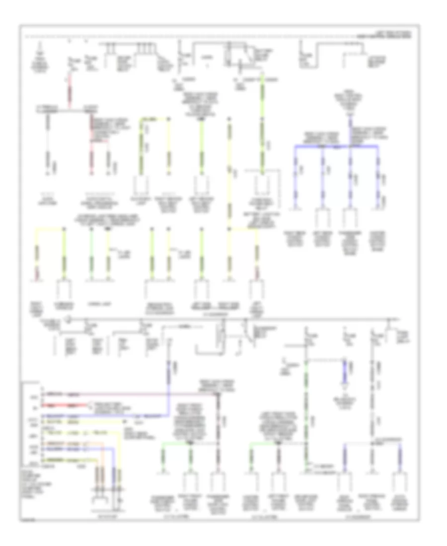 Power Distribution Wiring Diagram 4 of 5 for Ford Explorer XLT 2011