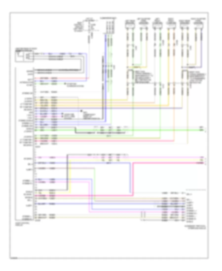 Premium Radio Wiring Diagram 1 of 2 for Ford Explorer XLT 2011