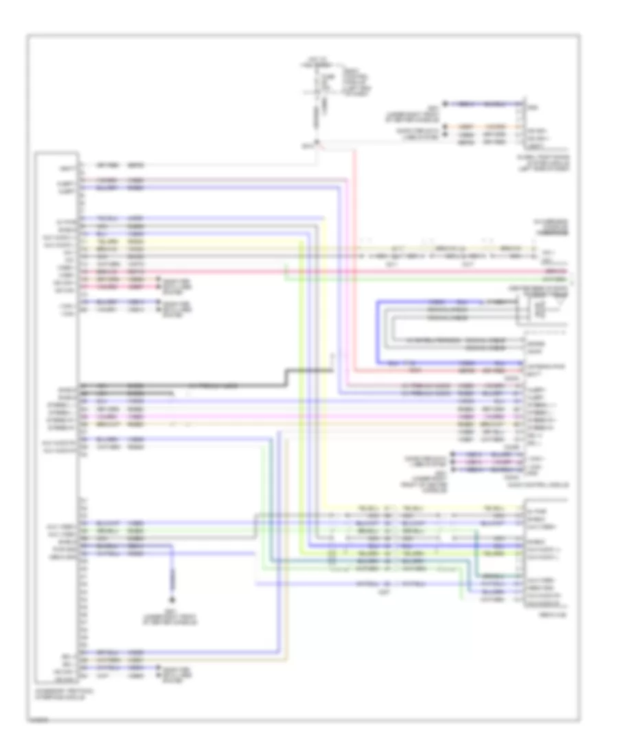 SYNC Radio Wiring Diagram 1 of 2 for Ford Explorer XLT 2011