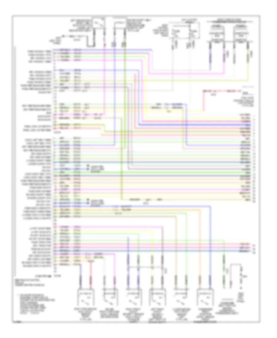 Supplemental Restraints Wiring Diagram 1 of 2 for Ford Explorer XLT 2011