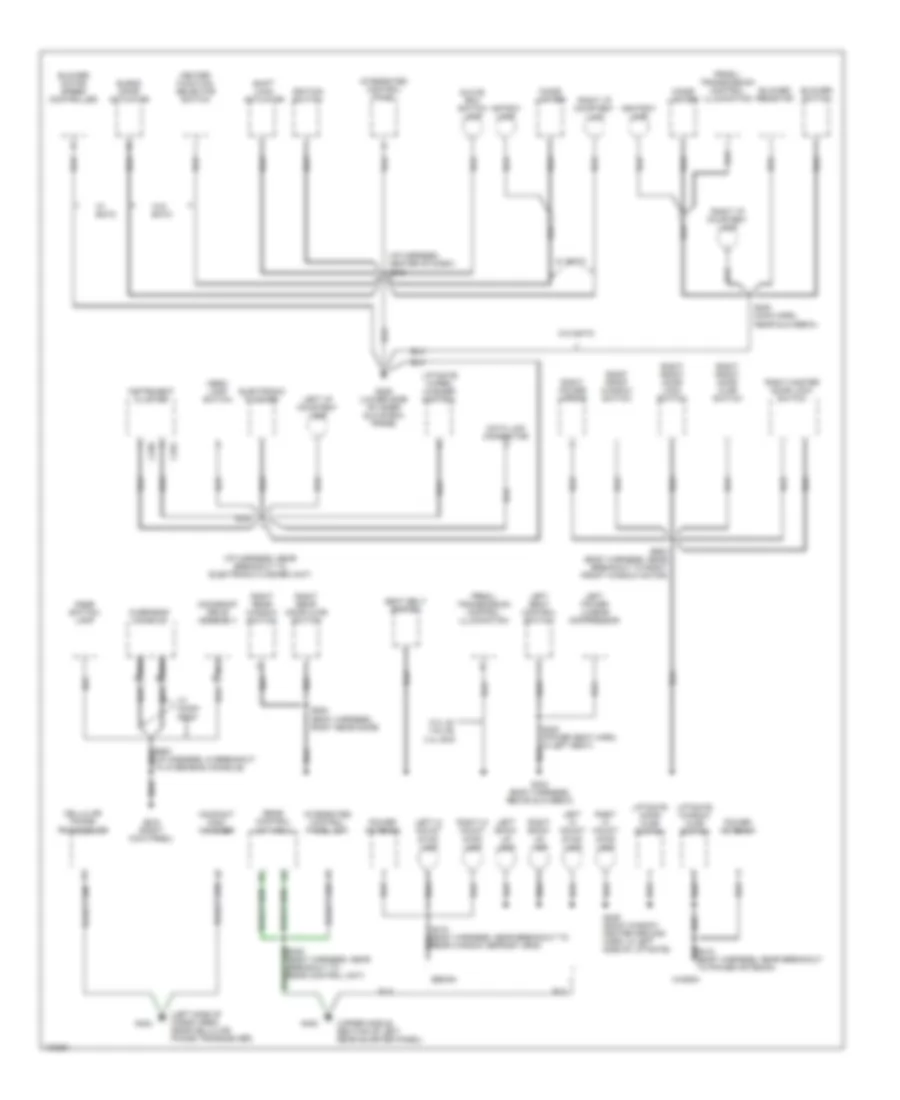 Ground Distribution Wiring Diagram 2 of 3 for Ford Taurus LX 1998