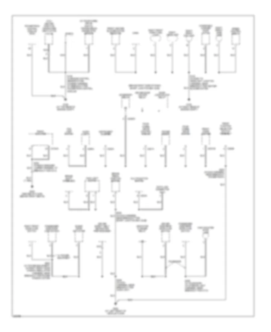 Ground Distribution Wiring Diagram 2 of 2 for Ford Ranger 2005
