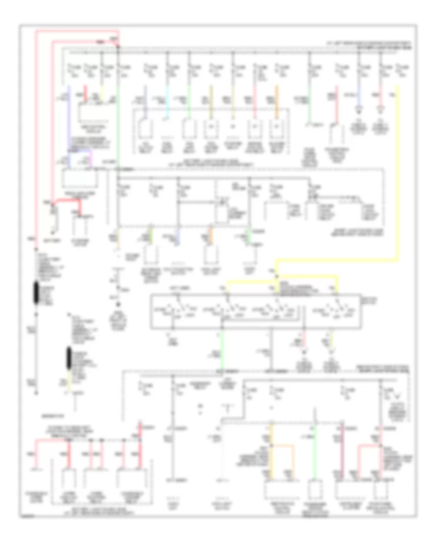 Power Distribution Wiring Diagram 1 of 2 for Ford Ranger 2005
