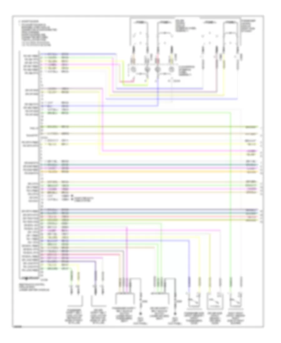 Supplemental Restraints Wiring Diagram 1 of 2 for Ford Taurus SE 2009