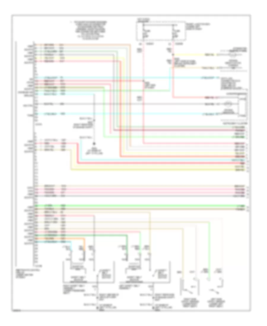 Supplemental Restraints Wiring Diagram 1 of 2 for Ford Taurus SE 2005