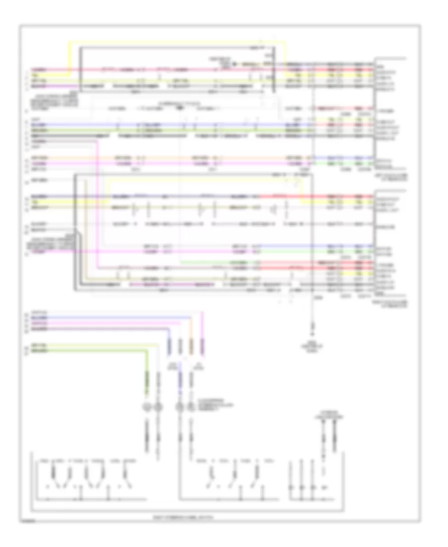 Rear Entertainment Radio Wiring Diagram (2 of 2) for Ford Flex Titanium 2011
