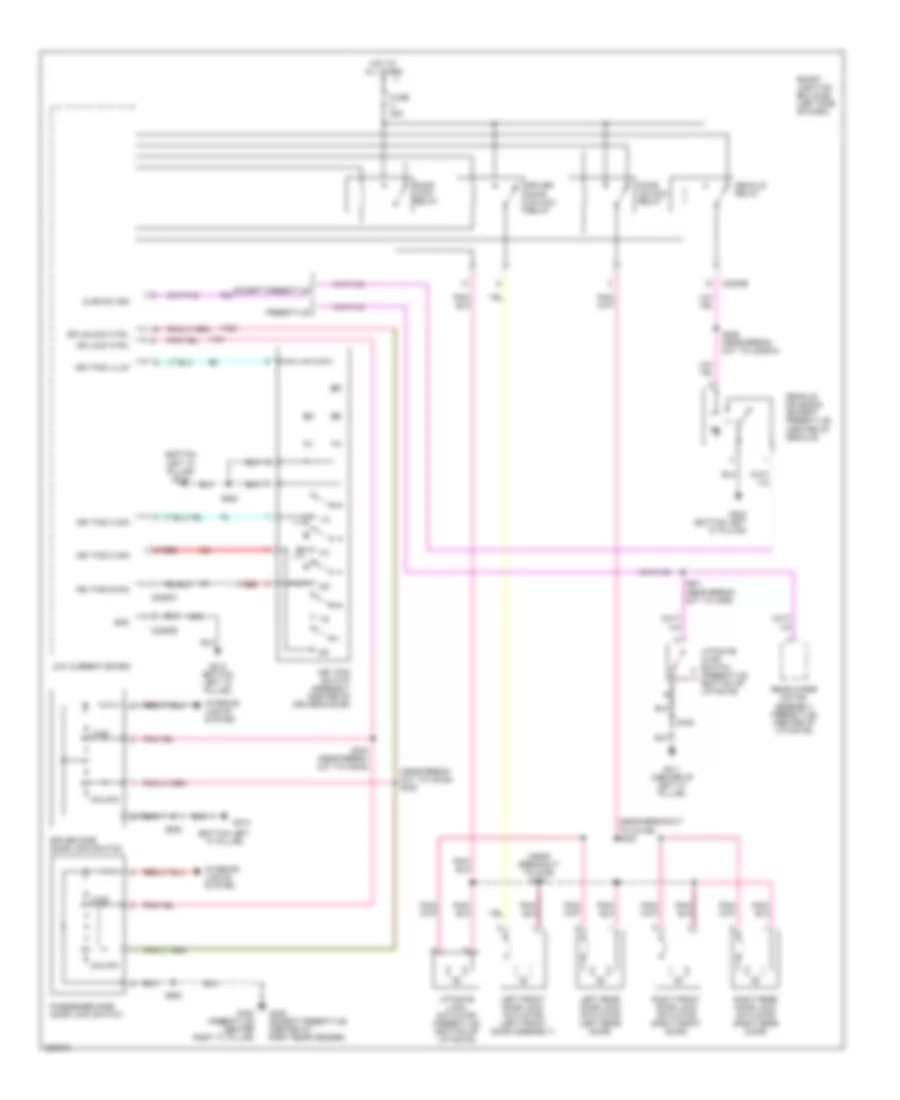 Forced Entry Wiring Diagram 1 of 2 for Ford Five Hundred SEL 2006