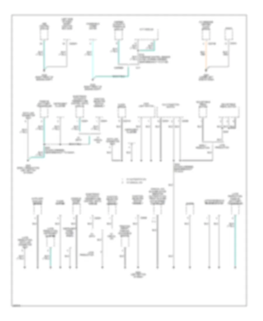 Ground Distribution Wiring Diagram 2 of 4 for Ford Five Hundred SEL 2006