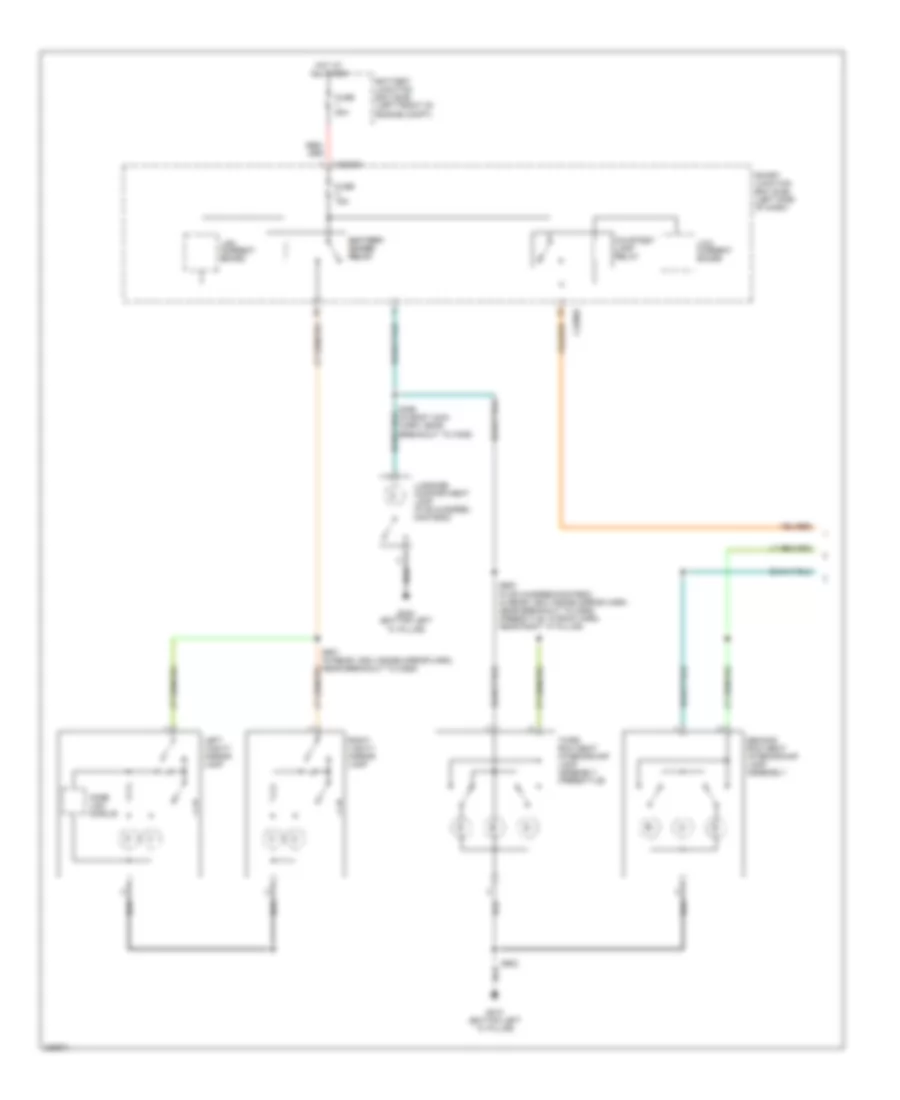 Courtesy Lamps Wiring Diagram 1 of 2 for Ford Five Hundred SEL 2006