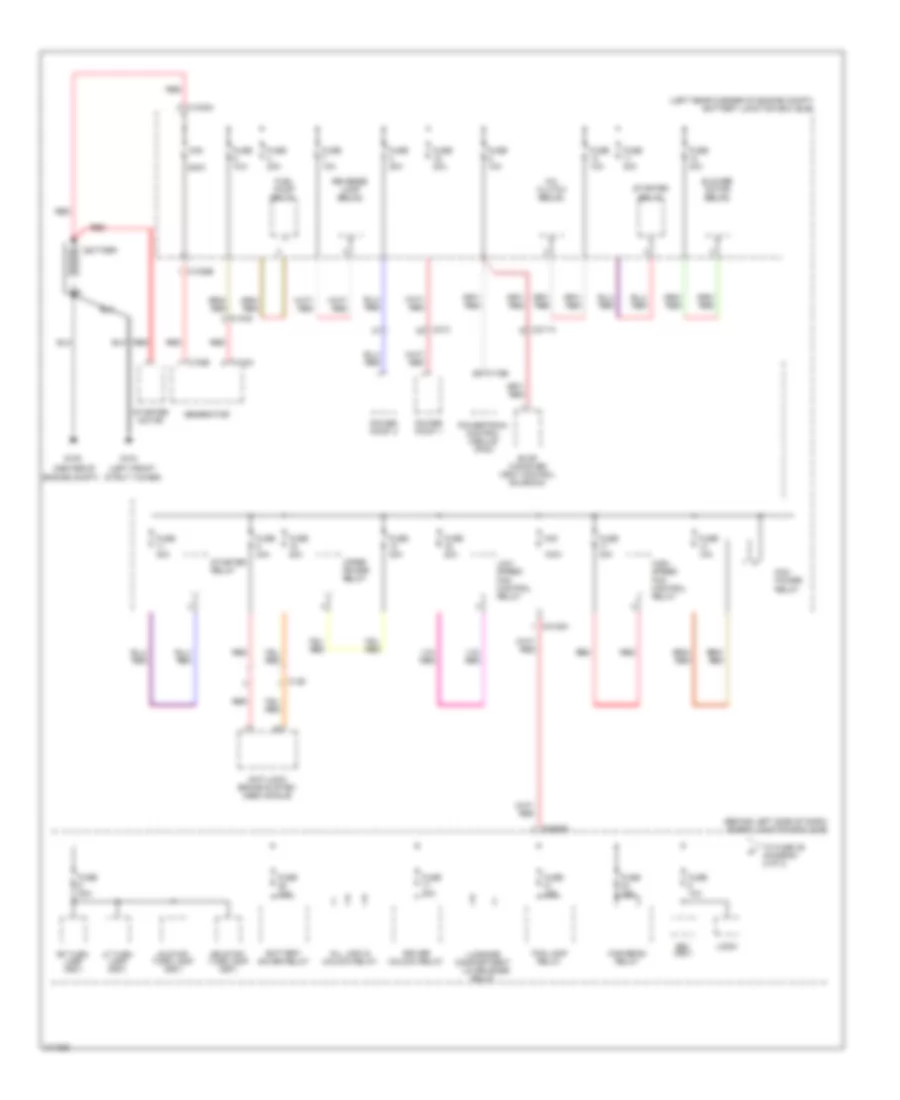 Power Distribution Wiring Diagram 1 of 3 for Ford Focus SE 2011