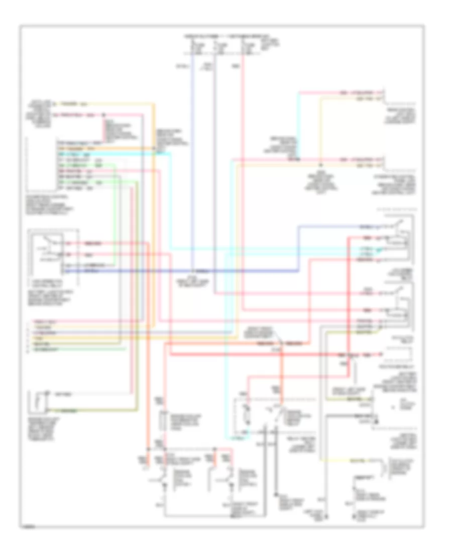 Automatic A C Wiring Diagram 2 of 2 for Ford Taurus SE 2000