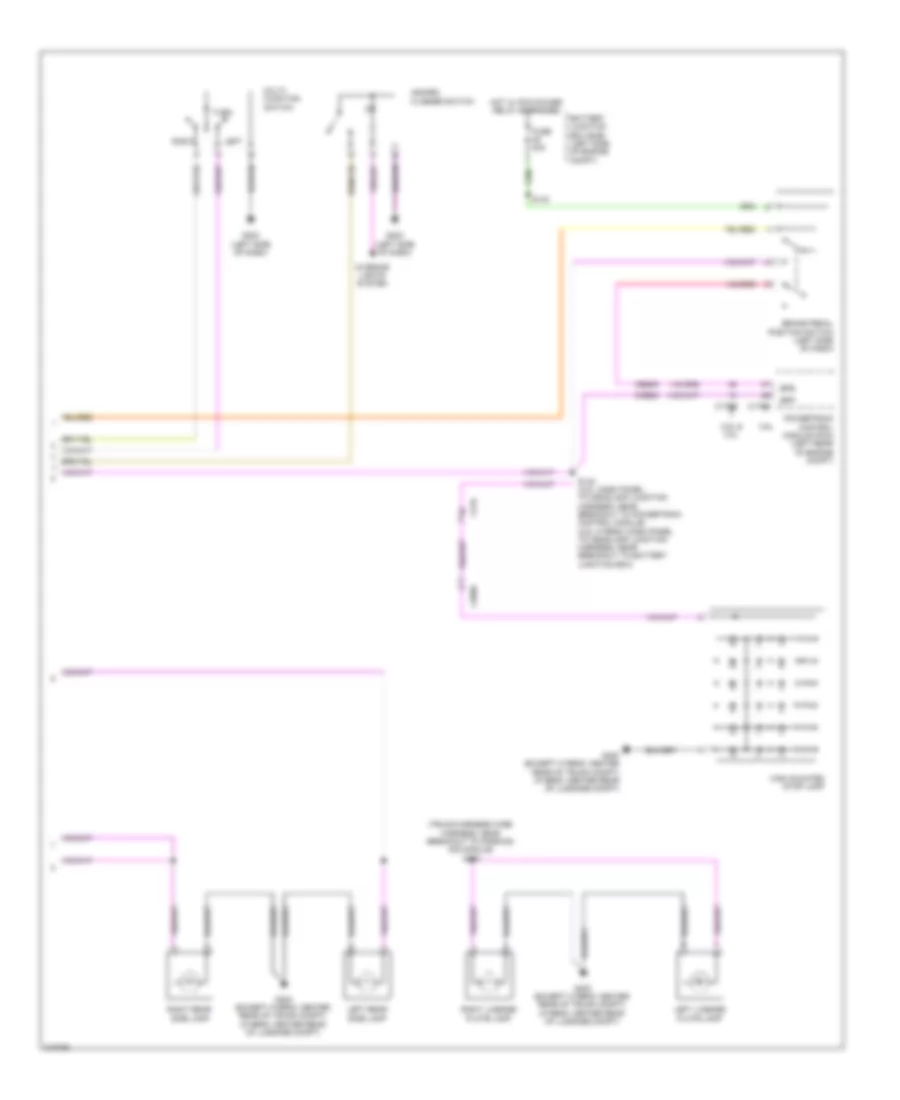 Exterior Lamps Wiring Diagram 2 of 2 for Ford Fusion Hybrid 2011