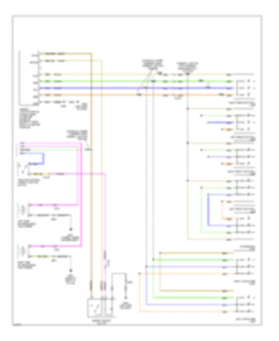Courtesy Lamps Wiring Diagram 2 of 2 for Ford Fusion Hybrid 2011