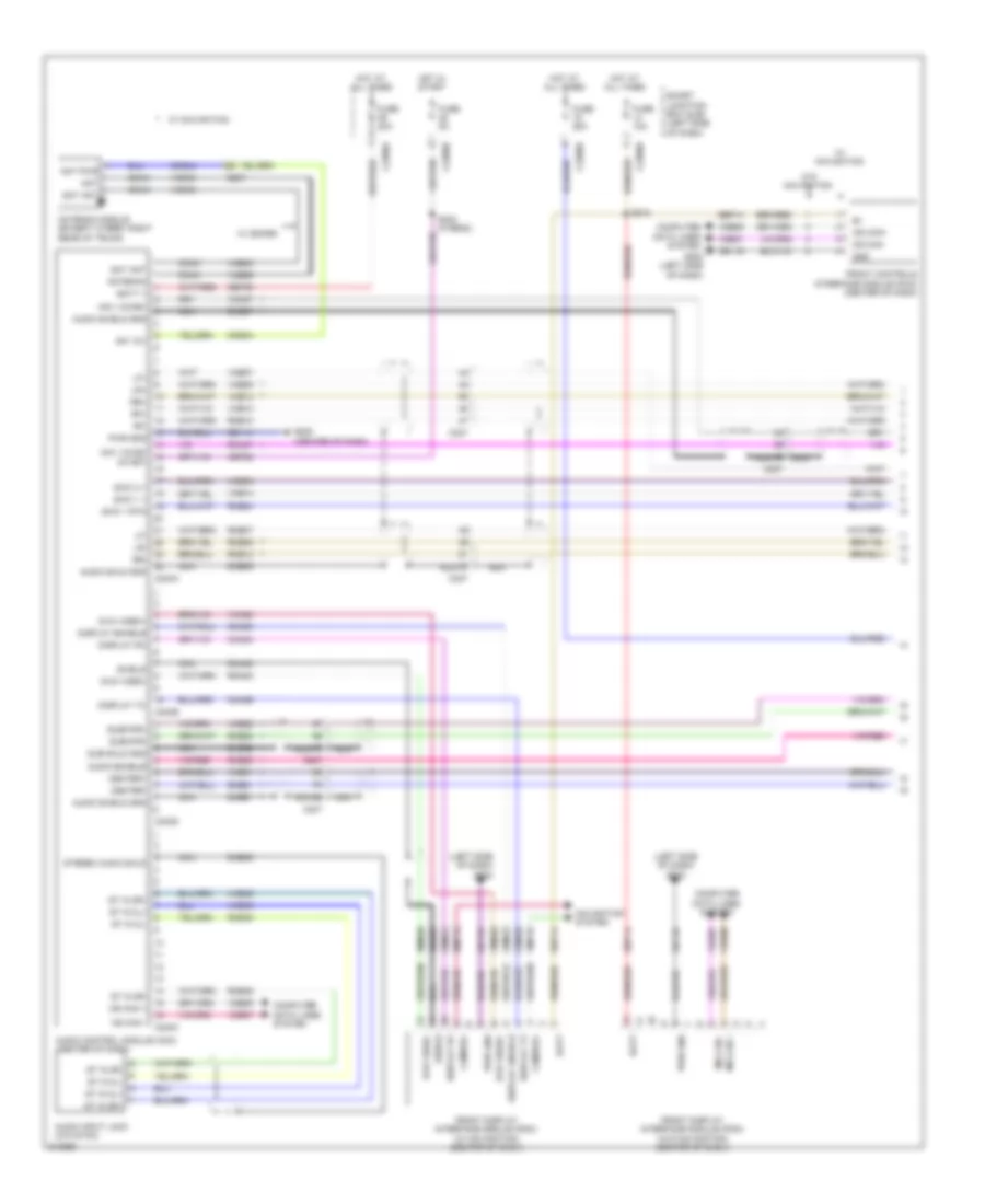 Navigation Wiring Diagram 1 of 2 for Ford Fusion Hybrid 2011
