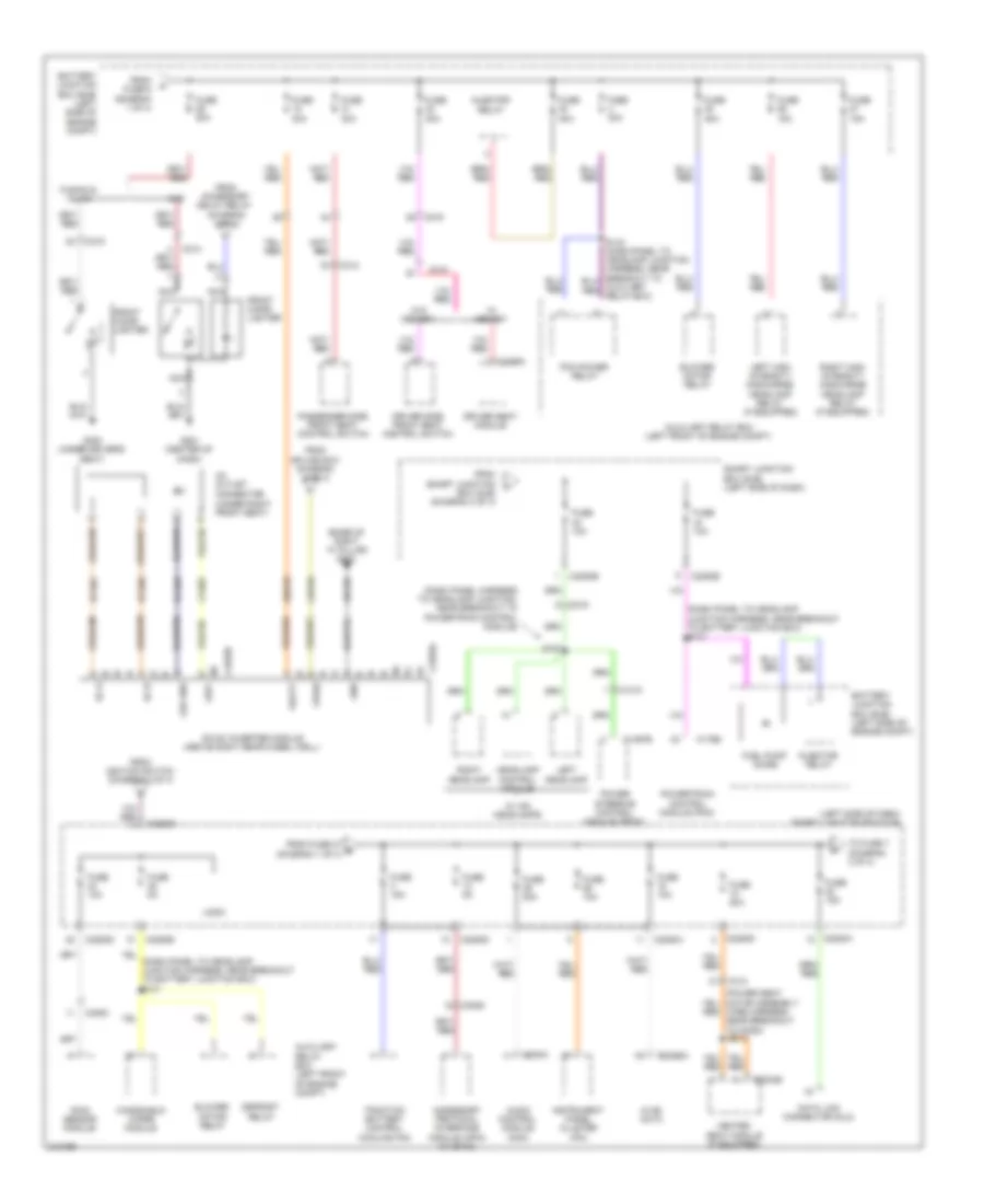 Power Distribution Wiring Diagram Hybrid 2 of 4 for Ford Fusion S 2011