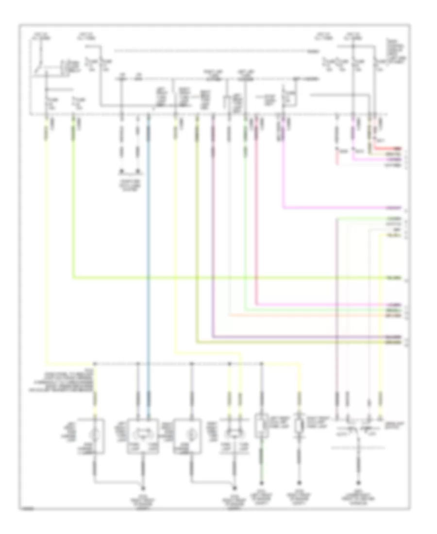 Exterior Lamps Wiring Diagram 1 of 2 for Ford Taurus SE 2014